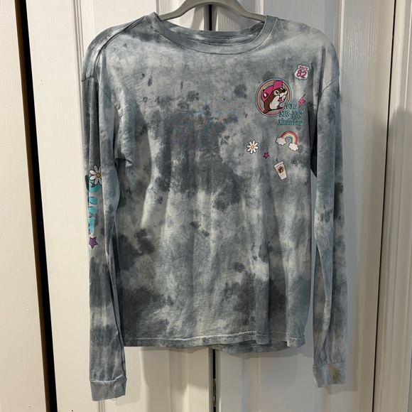 BUC-EE'S Other - Buc-ee’s Long-Sleeve Tie-Dye Graphic Tee - Blue